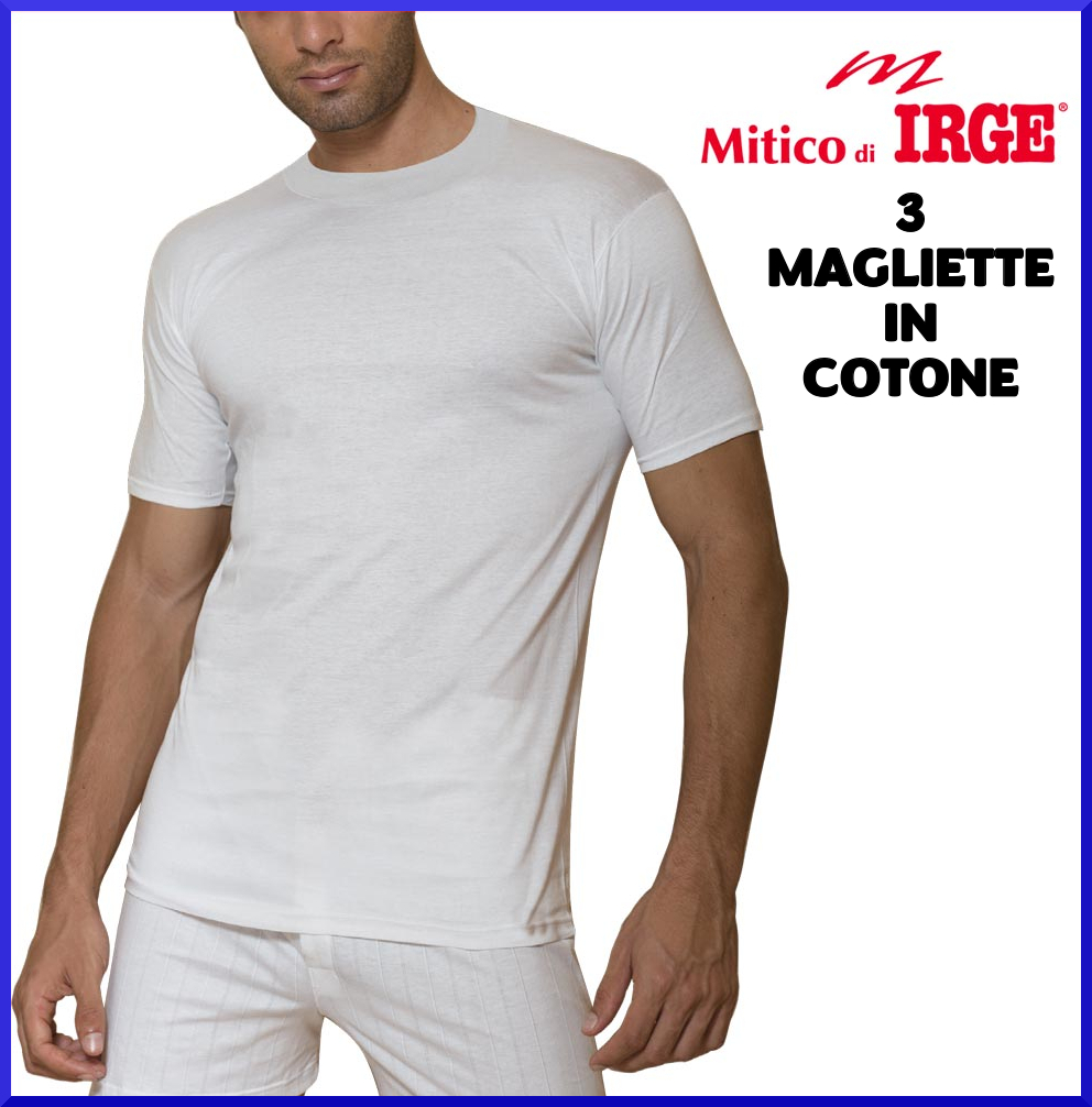 Maglietta intima da uomo in cotone Irge